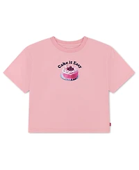 Levi's Girls' 7-16 Cake Boxy Crewneck T-Shirt