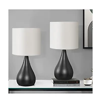 Sofucor 18" Lighting, Set Of 2 Table Lamp Contemporary