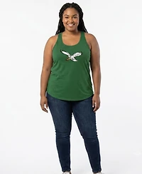 Profile Women's Kelly Green Philadelphia Eagles Plus Size Basic Tank Top