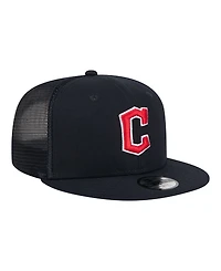 New Era Big Boys and Girls Navy Cleveland Guardians 9FIFTY Trucker Snapback Hat