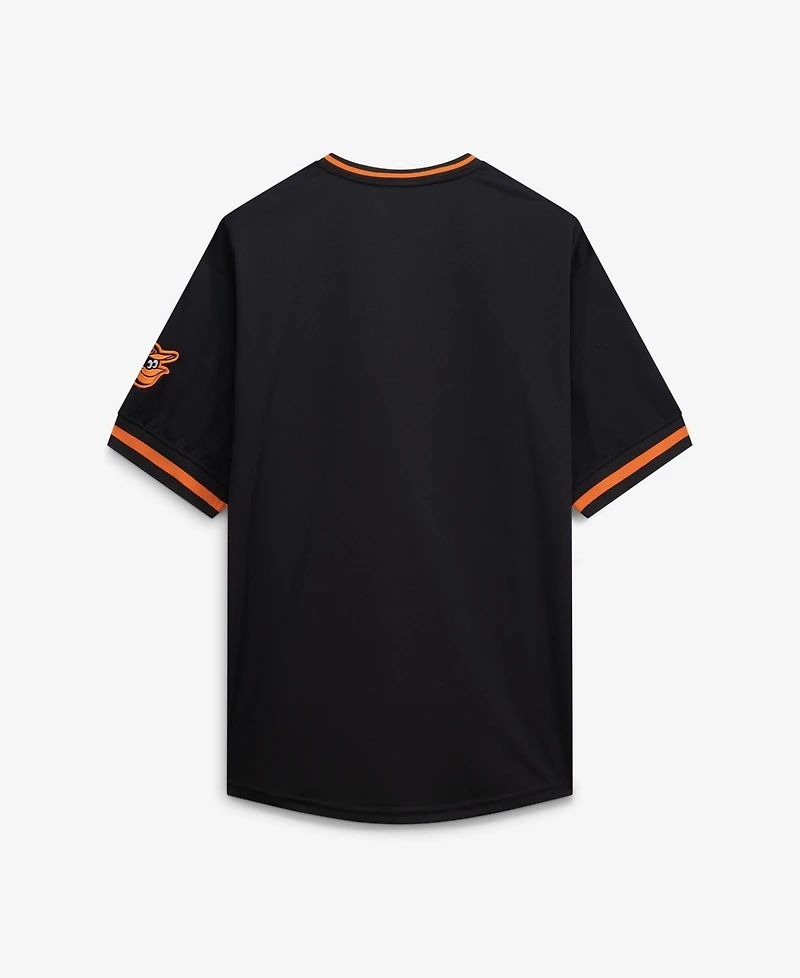 Fanatics Men's Black Baltimore Orioles Big Tall Pop Texture V-Neck T-Shirt
