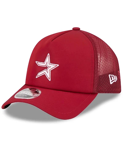 New Era Men's Red Houston Astros 2026 Batting Practice Alternate Apex 9FORTY Adjustable Hat