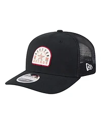 New Era Men's Black Houston Astros Throwback Contest 9SEVENTY Adjustable Trucker Hat