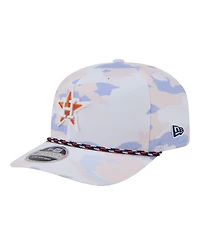 New Era Men's White Houston Astros Camo Rope 9SEVENTY Adjustable Hat