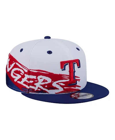 New Era Men's White Texas Rangers Swept 9FIFTY Snapback Hat