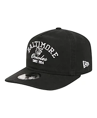 New Era Men's Black Baltimore Orioles Stacked 19TWENTY Adjustable Hat