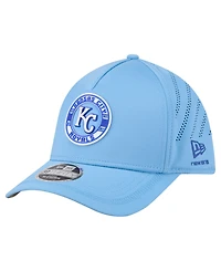 New Era Men's Light Blue Kansas City Royals Patch 39THIRTY A-Frame M-Crown Perforated Flex Hat