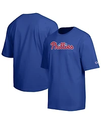 Champion Men's Royal Philadelphia Phillies All Star Chenille Wordmark T-Shirt