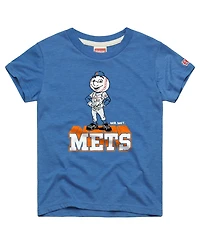Homage Big Boys and Girls Royal New York Mets Mascot Tri-Blend T-Shirt