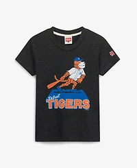 Homage Big Boys and Girls Charcoal Detroit Tigers Mascot Tri-Blend T-Shirt