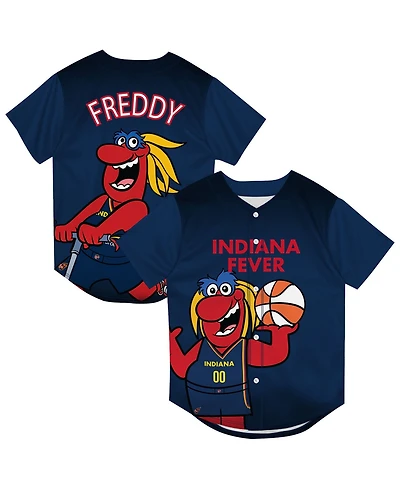 Outerstuff Big Boys and Girls Navy Indiana Fever Mascot Friend Mesh Fashion Jersey