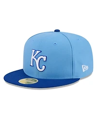 New Era Men's Light Blue/Royal Kansas City Royals 2026 Baseball Hall of Fame 59FIFTY Fitted Hat