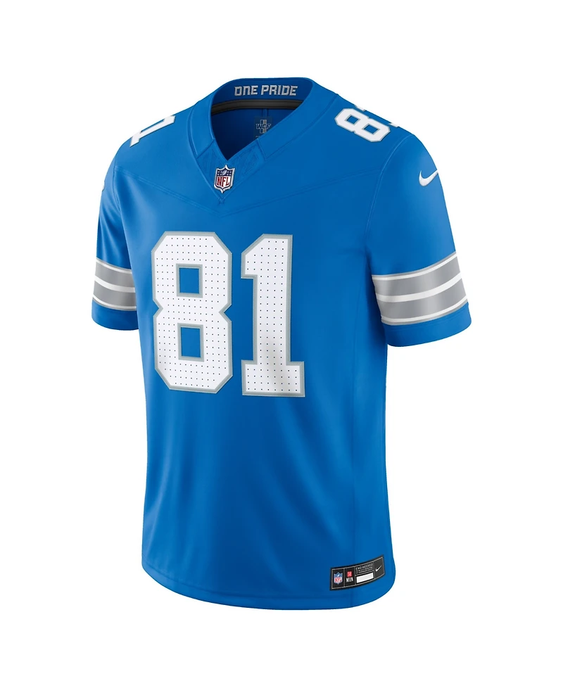 Nike Men's Calvin Johnson Blue Detroit Lions Vapor F.u.s.e. Stitched Retired Limited Jersey