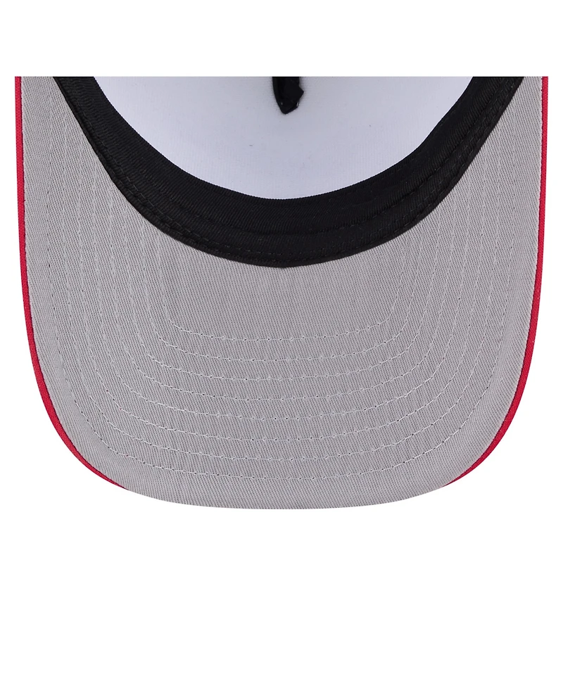 New Era Men's White/Red Boston Red Sox Foodie A-Frame 9FIFTY Trucker Snapback Hat