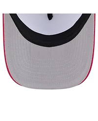 New Era Men's White/Red Boston Red Sox Foodie A-Frame 9FIFTY Trucker Snapback Hat