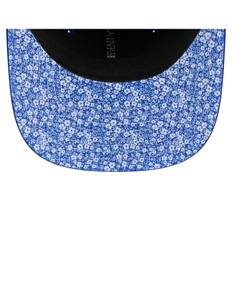 New Era Men's Royal Chicago Cubs Floral Patch 9SEVENTY Adjustable Hat