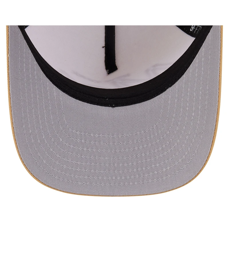 New Era Men's Cream New York Mets Herringbone 9FIFTY A-Frame Snapback Hat