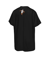 Mitchell & Ness Big Boys and Girls Black Detroit Tigers Face Mascot T-Shirt