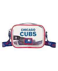 Loungefly Chicago Cubs Clear All Over Logo Crossbody Bag