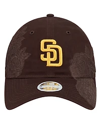 New Era Women's Brown San Diego Padres Roses 9TWENTY Adjustable Hat