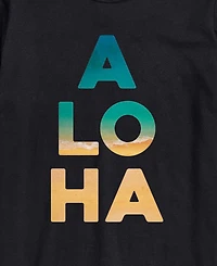 Airwaves Men's Instant Message Aloha Beach Fill Graphic T-Shirt