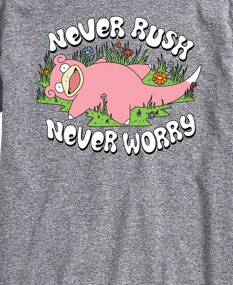 Airwaves Men's Pokemon Never Rushed Graphic T-Shirt