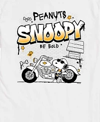 Airwaves Men's Peanuts Snoopy Motorcycle Graphic T-Shirt