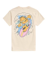 Airwaves Men's Garfield Surfing Graphic T-Shirt