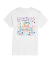 Airwaves Men's Spongebob Squarepants Cute Pastel Graphic T-Shirt