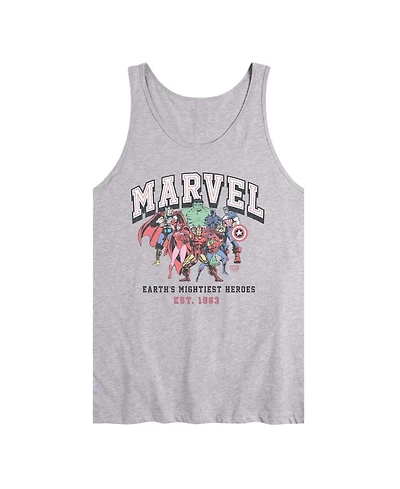 Airwaves Men's Marvel Collegiate Faded Graphic Tank Top