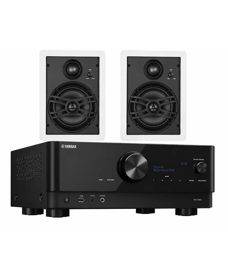 Yamaha Rx-V6A 7.2 Av Receiver with Ns-IW660 In-Wall Speakers