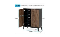 Slickblue 5 Tier Modern Shoe Storage Organizer for Entryway and Closet