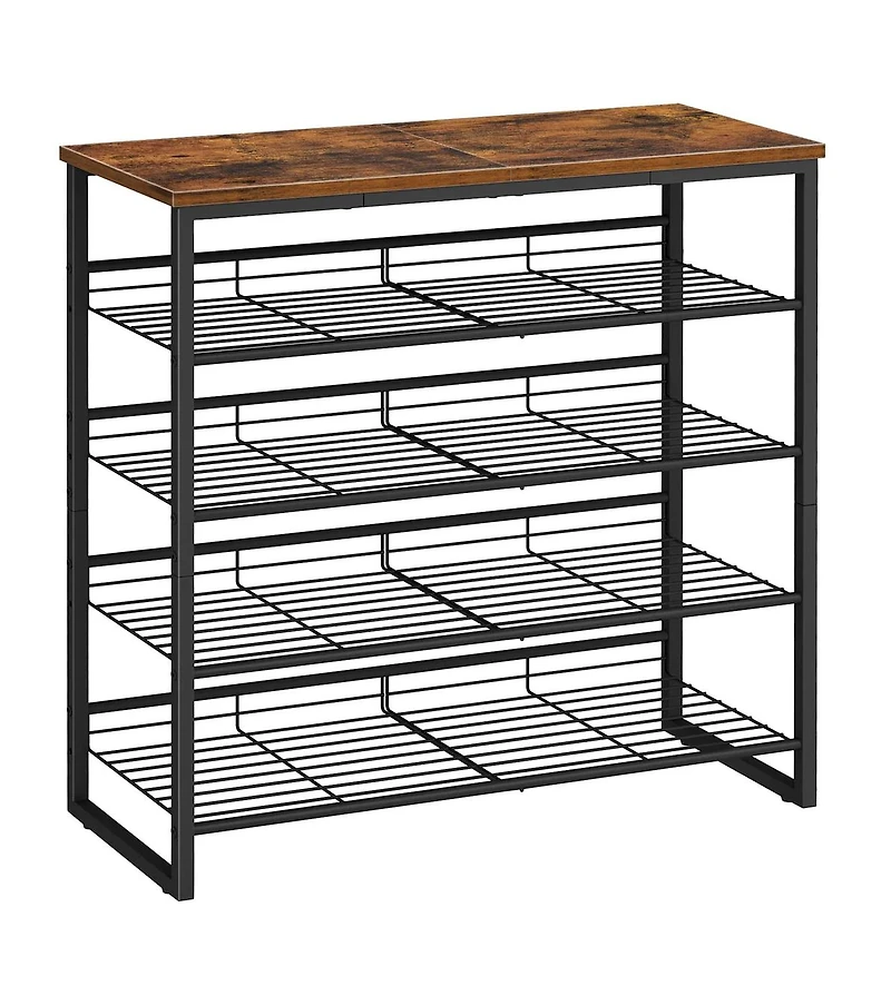 Slickblue Entryway 5-Tier Adjustable Shoe Rack Holds 16-20 Pairs