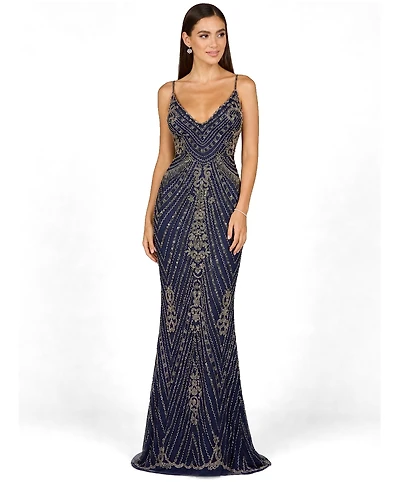 Lara Women's Spaghetti Strap Beaded Dress