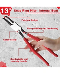 Xdovet 13" Internal Bent Snap Ring Pliers