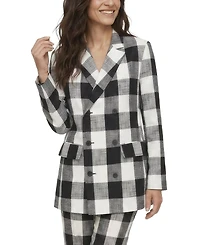 Lily and Lionel London Women's Zena Double Breasted Check Jacket