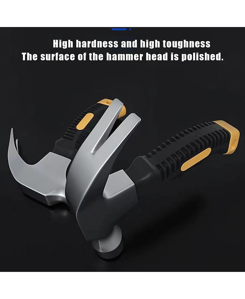 Xdovet Small Claw Hammer Non-slip Handle Steel Head Diy