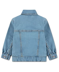 abercrombie kids Toddler Girls' 2T-5T Embroidered Denim Jacket
