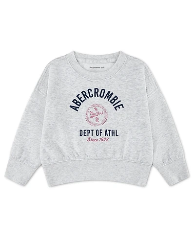 abercrombie kids Toddler Girls' 2T-5T Sporty Logo Sweatshirt