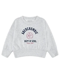 abercrombie kids Toddler Girls' 2T-5T Sporty Logo Sweatshirt