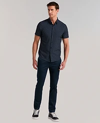 Perry Ellis Men's Abstract Square Print Shirt