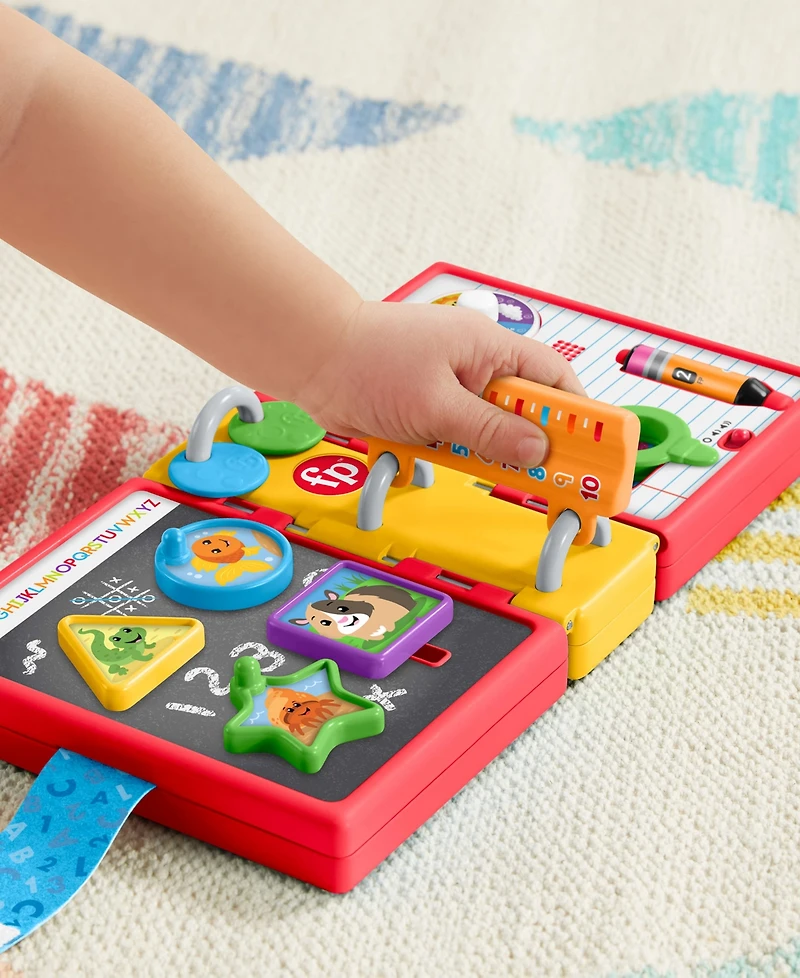 Fisher Price Laugh and Learn 123 Schoolbook Smart Stages Interactive Book, Ages 6 Months+