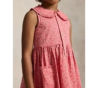 Polo Ralph Lauren Girls' 2T-6X Floral Sleeveless Shirt Dress