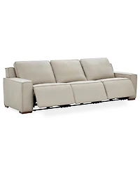 Aspen 3 Pm 3-Piece Leather Sofa Set (Laf Recliner, Raf Power Armless Recliner), Macy's Exclusive
