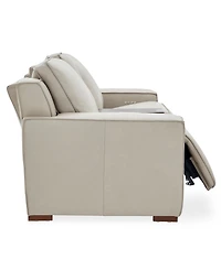 Aspen 3 Pm 3-Piece Leather Sofa Set (Laf Recliner, Raf Console), Macy's Exclusive
