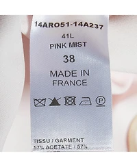Pre-Owned Chloe Women's Pink Mist Crepe Mini Full Sleeves Dress