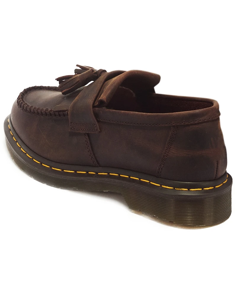 Dr. Martens Men's Adrian Yellow Stitch Tassel Loafers