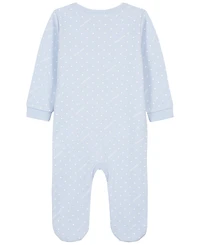 Tommy Hilfiger Baby Boys' Polka Dot Zip-Front Footed Coverall