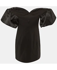 Pre-Owned Ronny Kobo Women's Crepe Andrea Off-The-Shoulder Mini Dress