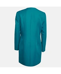 Pre-Owned Balenciaga Women's Gabardine Long Sleeve Blazer Dress